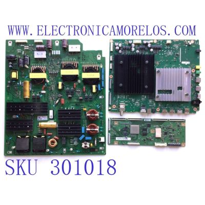 KIT DE TARJETAS PARA TV SONY / MAIN A5026193A / 1-010-522-31/ A-5026-193-A / FUENTE 101055211 / 101055911 / APS-438 / T-CON 6871C-6380C / 6870C-0848E / LE550PQL(HP)(A2) / PANEL YDBO055UTG01 / MODELO XR-55A90J / XR55A90J	